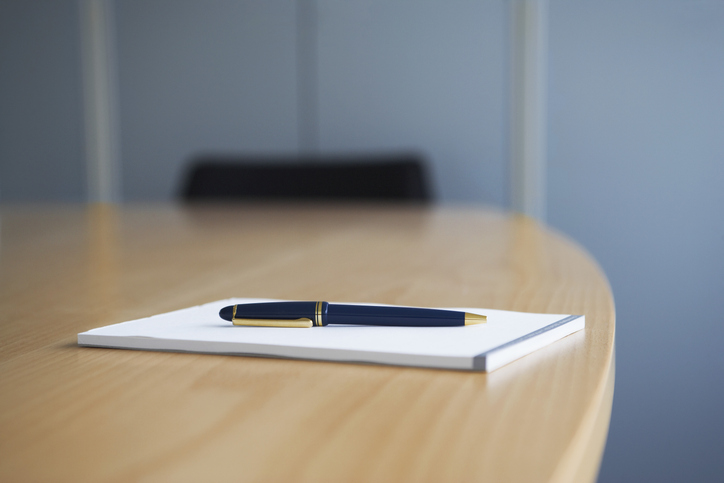 Ballpoint Pen and Notepad